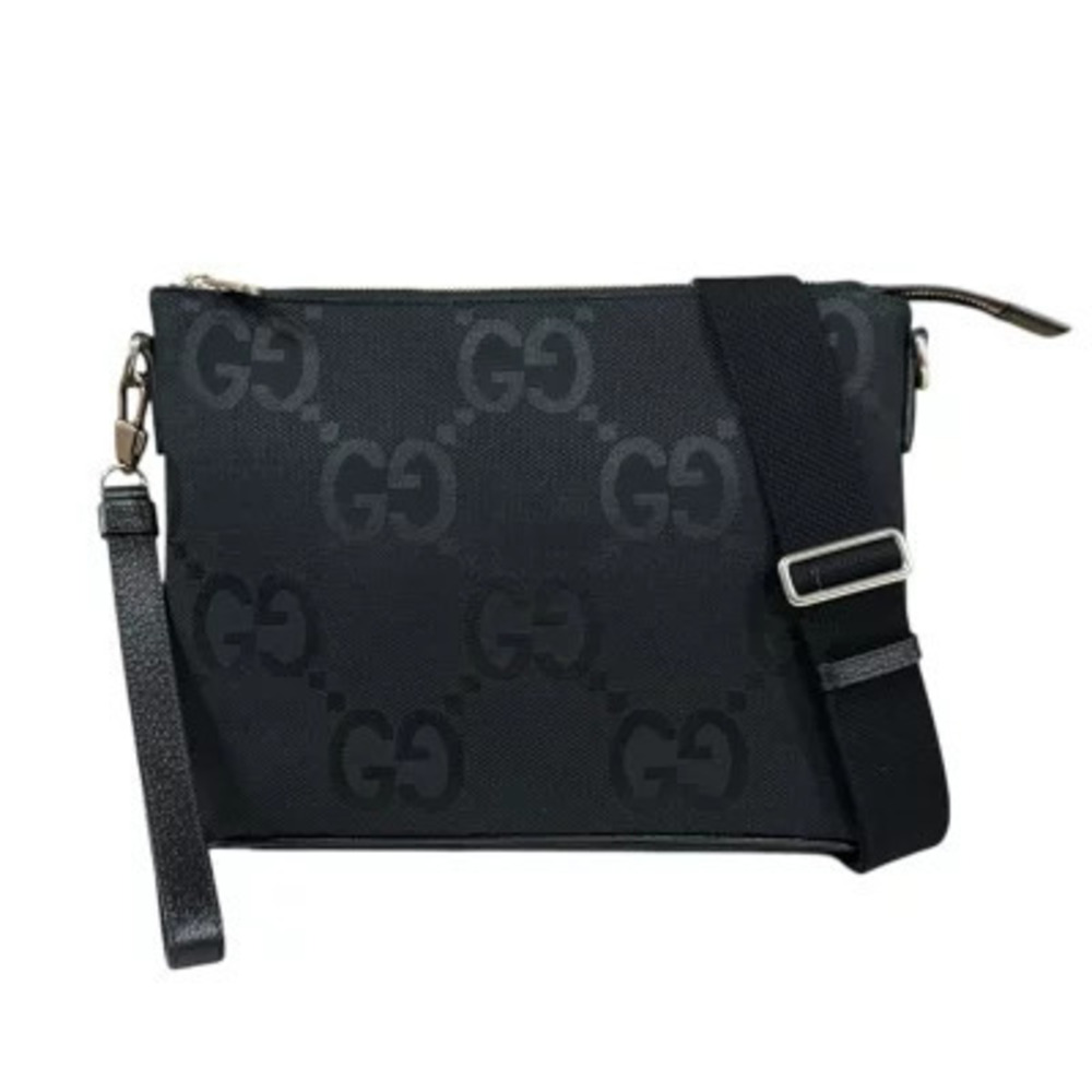 Gucci Messenger Bag Jumbo GG Shoulder Black
